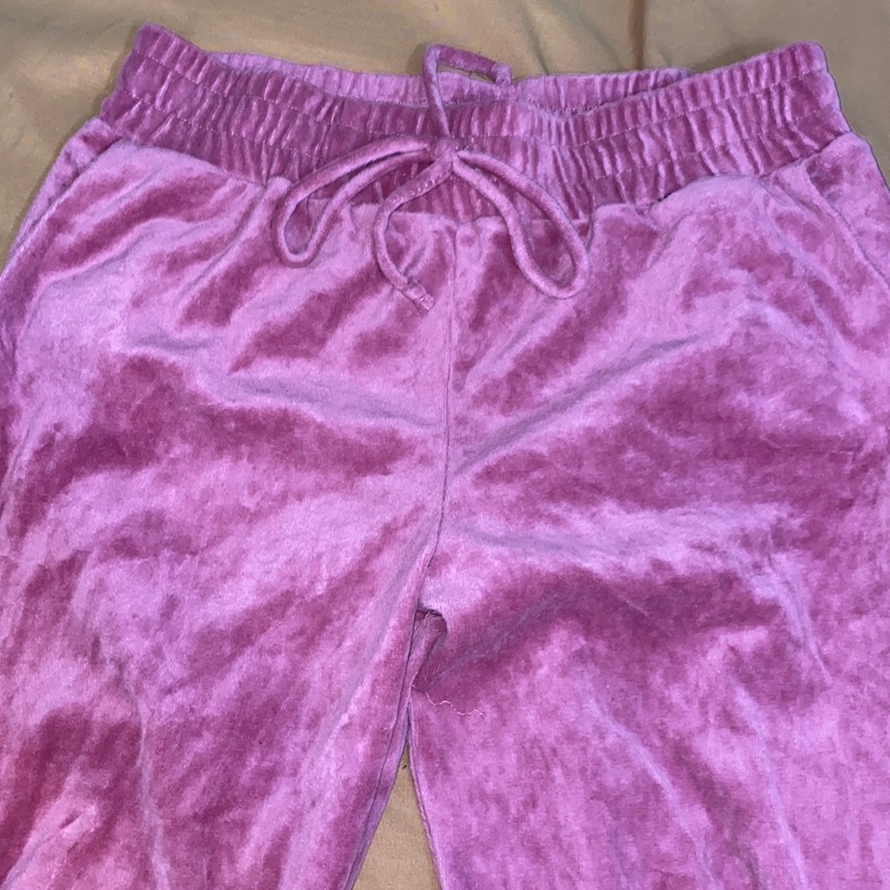 3 piece Velour/Polyester Hoodie Pants set
